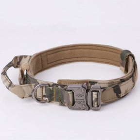 Tactical Strength: Durable Dog Collar and Leash Set – Military-Grade, Heavy Duty Gear for Medium to Large Dogs, Ideal for German Shepherd Training and Walks! 🐾🔗